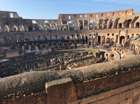 italy colosseum inside